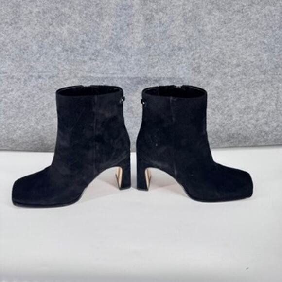 Sam Edelman Irie Square Toe Boot Black Size 9.5 Suede - Picture 5 of 7